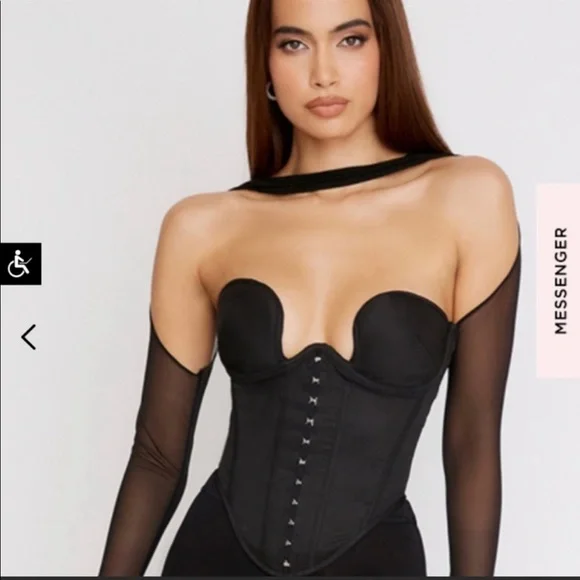 Mina black corset - Picture 2 of 4